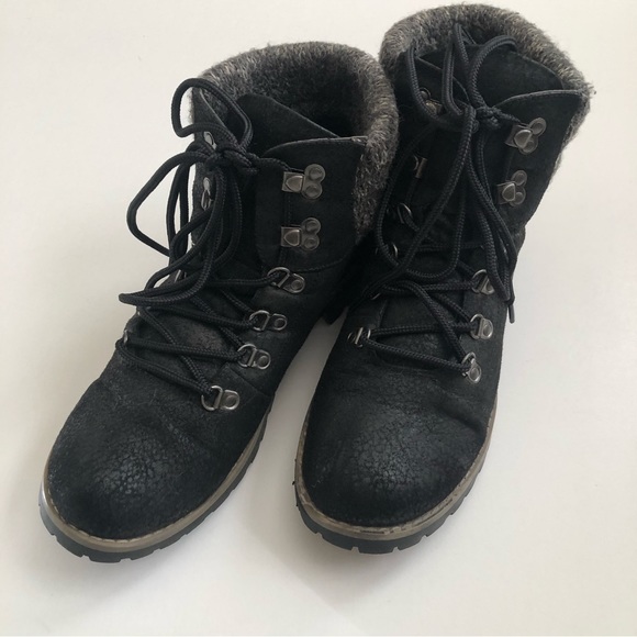 Cliffs Black Combat Boots Size 10 - Picture 2 of 4